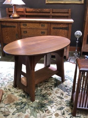 Limbert Single Oval Table, signed